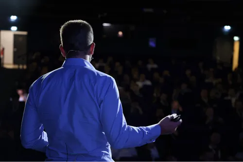 Sylvan speaking at hack in paris 2023